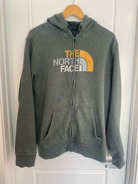 The North Face Men’s XL Olive Green Full-Zip Hoodie